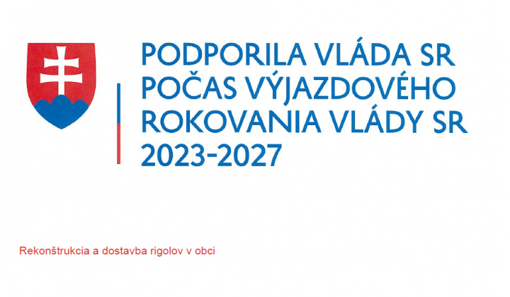 Rekonštrukcia a dostavba rigolov v obci 