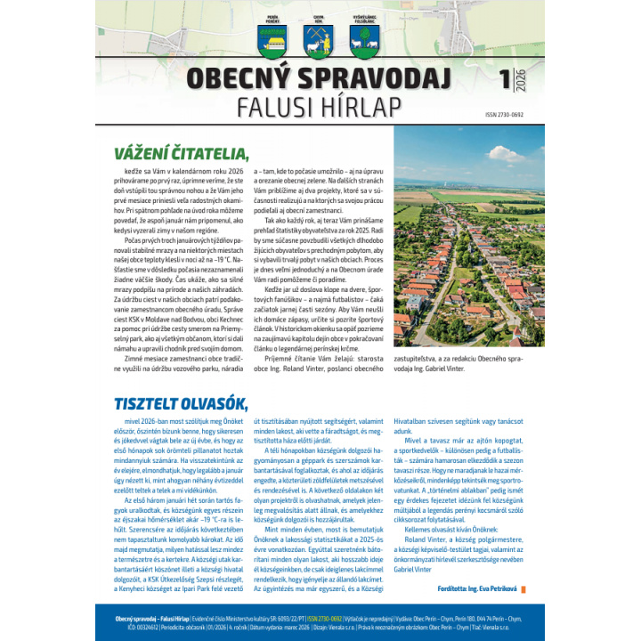 Obecný spravodaj 01/2026