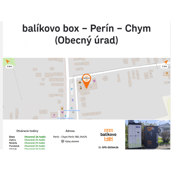 OZNAM - balíkobox SPS