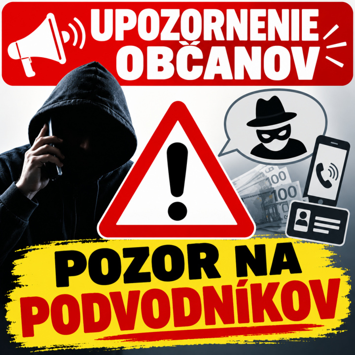 UPOZORNENIE - pozor na podvodníkov 