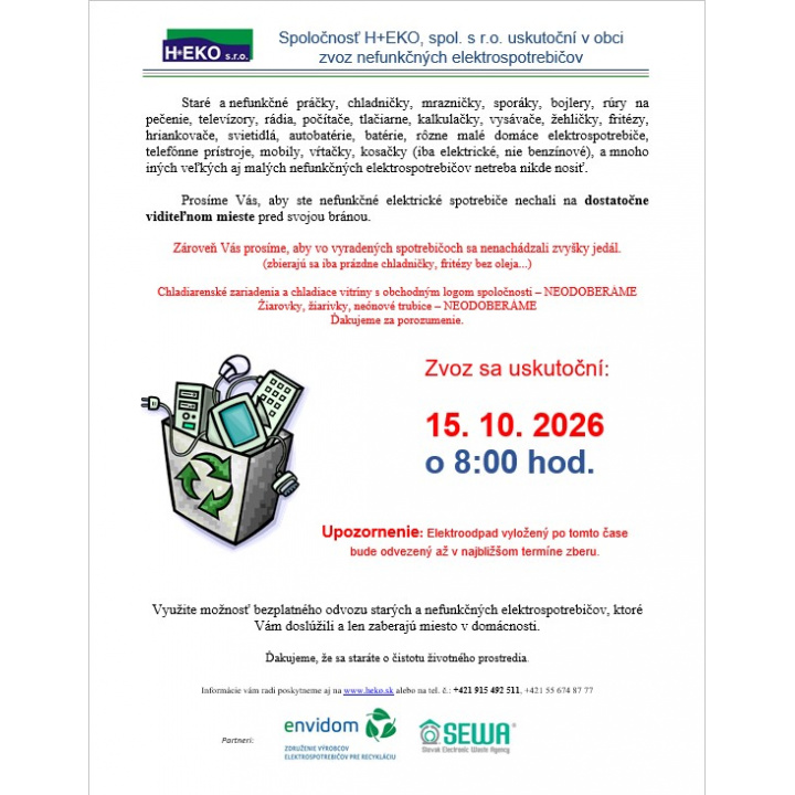 Zvoz elektroodpadu